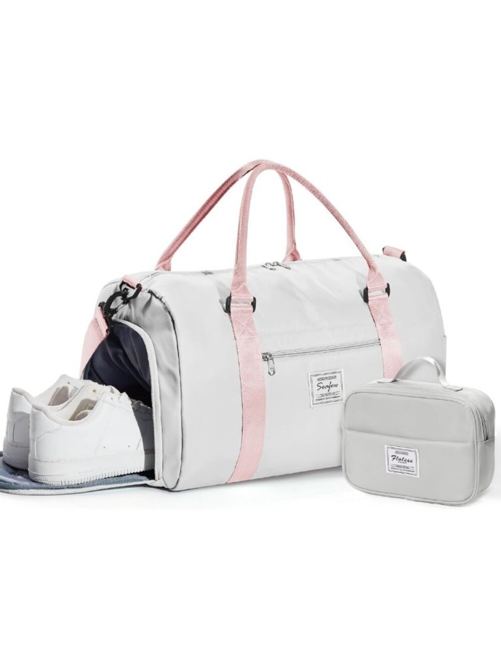 Versatile Travel Duffel Bag with Shoe Compartment & Wet Pocket - Waterproof Gym